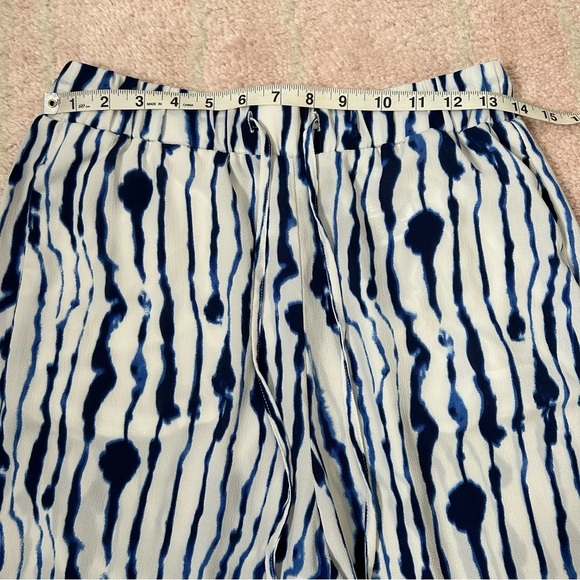 H&M Sheer Tie Dye Wide Leg Pants Swim Coverup Spring Break Palazzo Pant SZ 8 - Picture 4 of 8